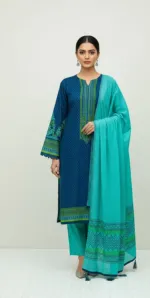 Women's Hand Block Three Piece Fabric with Separate Sleeve Piece