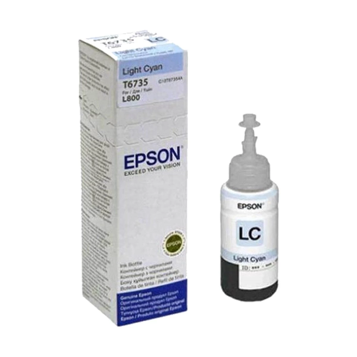 Epson T673 Light Cyan Ink Bottle for L800, L805, L850, L1800