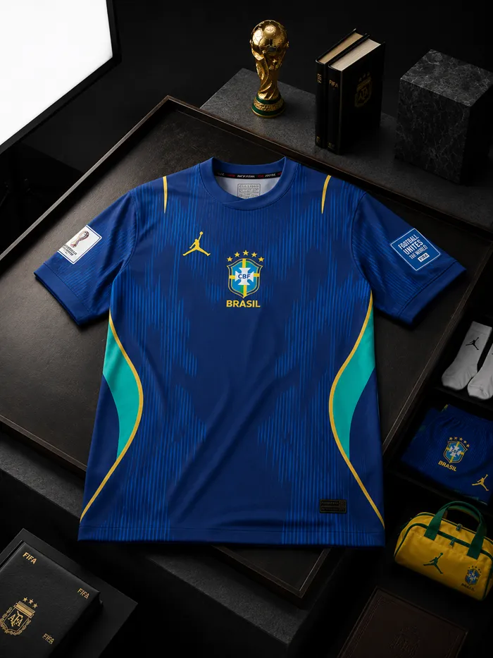 World Cup Jersey with Embroidered Logo, Mesh Fabric, M to XXL