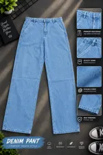 Men's Semi Baggy Cargo Denim Pant, Waist 28 to 36