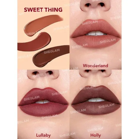 Sheglam Matte Allure Mini Liquid Lipstick Set -  Sweet Thing (China)