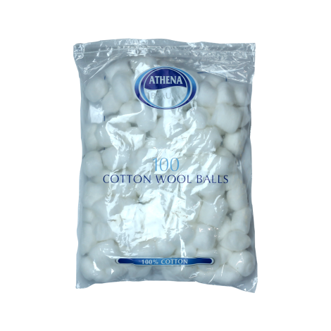 Athena Beaute Cotton Wool Balls 100 Pcs (EU)