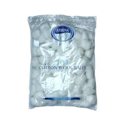 Athena Beaute Cotton Wool Balls 100 Pcs (EU)