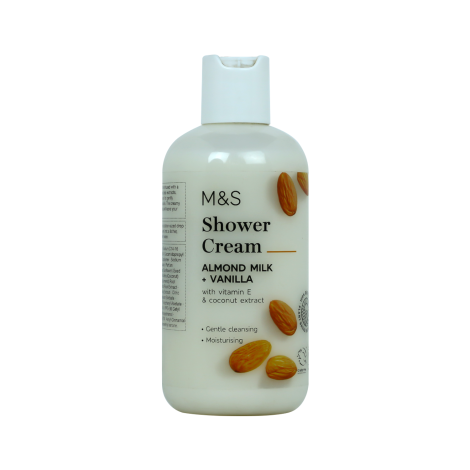 M&S Almond Milk + Vanilla Shower Cream 250ml (China)