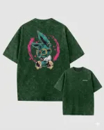Men's Drop Shoulder Acid Wash Tee, Pure Cotton 250 GSM, 6 Colours