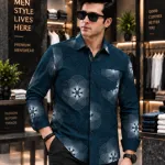 Men's Jafran Fabric Full Sleeve Print Shirt, 6 Colours