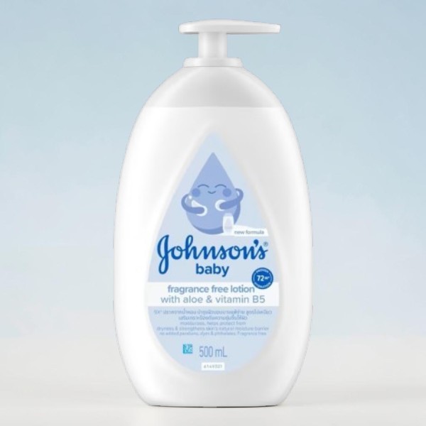 Johnson's Baby Fragrance Free Lotion with Aloe & Vitamin B5 500ml (Malaysia)
