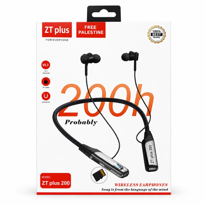 ZT Plus 200 Hours Wireless Headset Neckband
