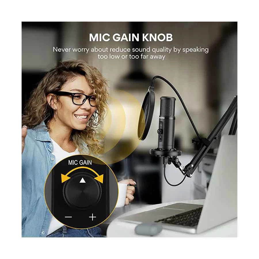 Maono AU-PM422 Professional Podcast Cardioid Condenser Microphone