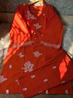 Women's Pure Cotton Floral Embroidered Co-Ord Set, 3 Colours
