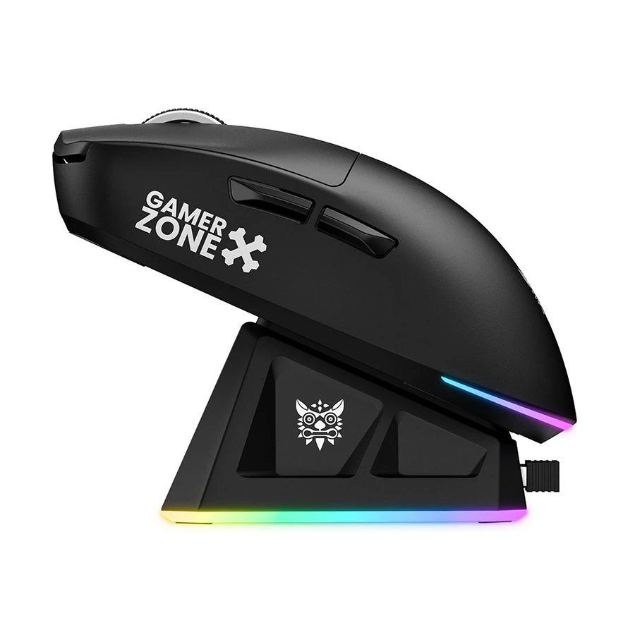 Onikuma DM07 RGB Tri-Mode Gaming Mouse with Magnetic Charging Dock