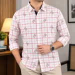 Pure Cotton Check Contrast Shirt