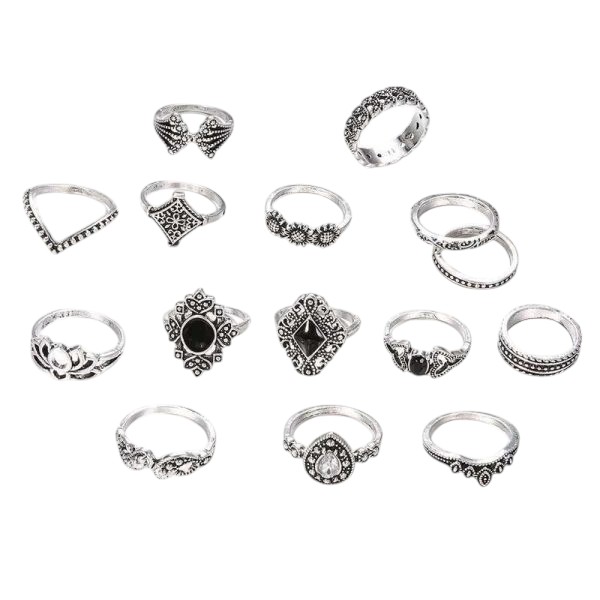15pcs Ring Set