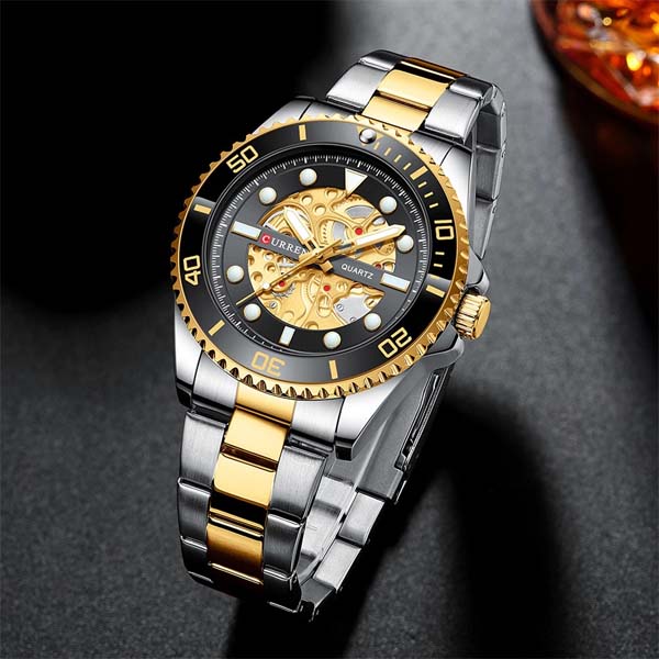 CURREN 8412 Luxury Stainless Steel band Watches