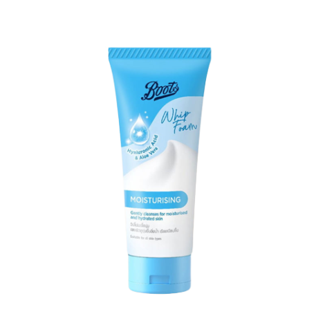 Boots Hyaluronic Acid & Aloe Vera Moisturising Whip Foam 100ml (Thailand)