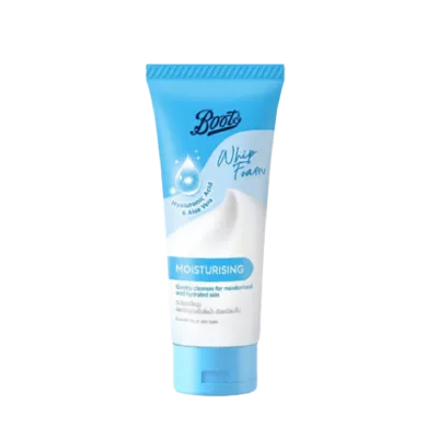 Boots Hyaluronic Acid & Aloe Vera Moisturising Whip Foam 100ml (Thailand)