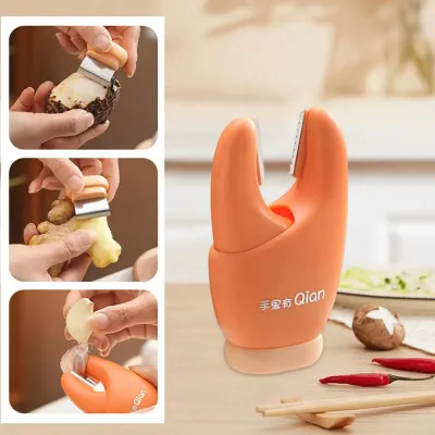 2-in-1 Garlic Peeler & Ginger Scraper Tool
