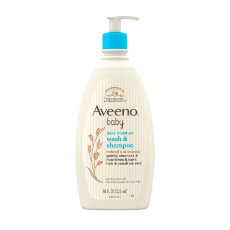Aveeno Baby Daily Moisture Wash & Shampoo 532ml (Canada)