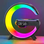 Smart G-Shape Table Lamp G63 with Wireless Charger, Bluetooth Speaker & Alarm Clock