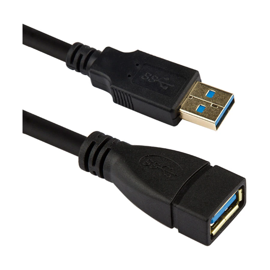 Yuanxin YUX-010 USB Male to Female Extension Cable 3 Meter Black