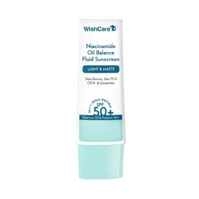 WishCare Niacinamide Oil Balance Fluid Sunscreen SPF50 50g (India)