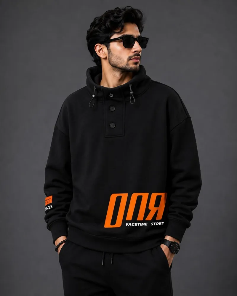 Men's Pure Cotton Hoodie for Winter, 280-300 GSM, 6 Colours