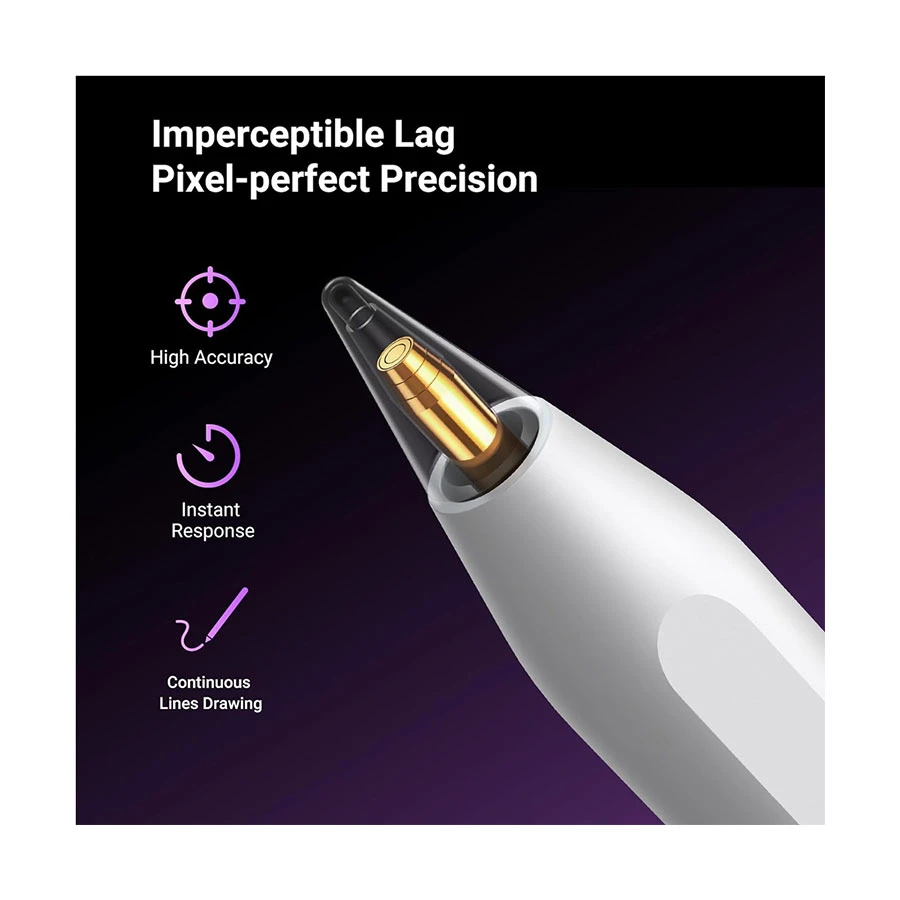 UGREEN LP653 White Smart Stylus Pen for iPad with Wireless Charging