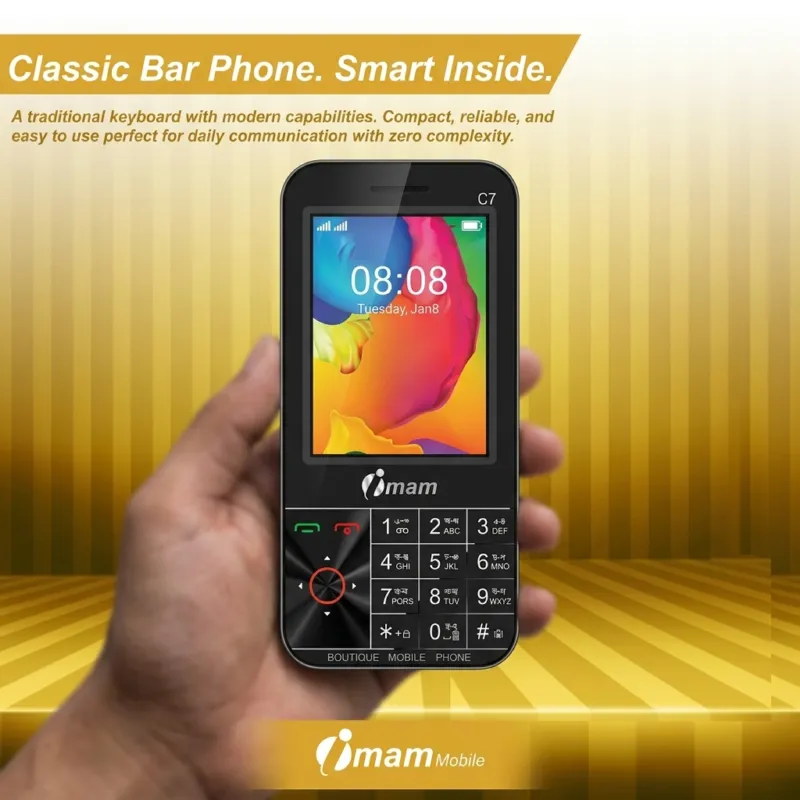 Imam C7 VISION Button Phone 3.5-inch LCD 3000mAh