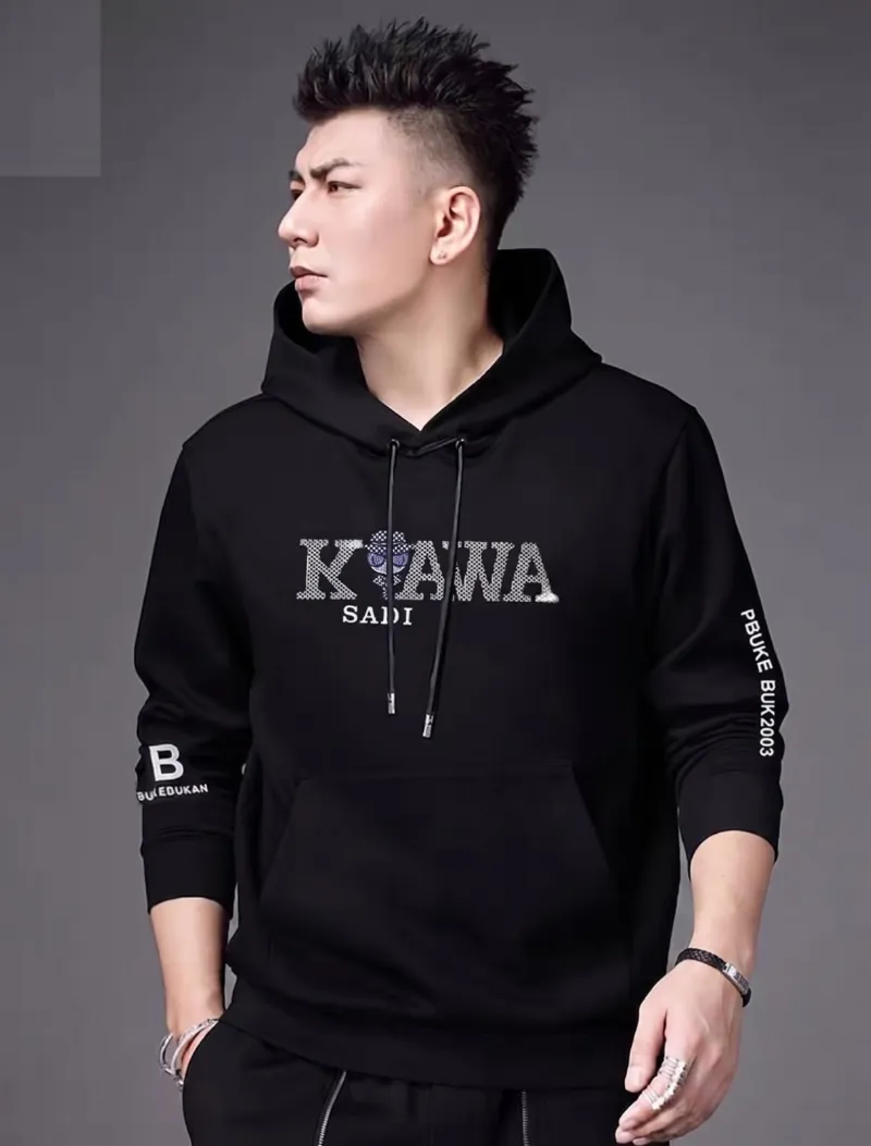 Unisex Semi Baggy Brushed Cotton Hoodie, DTF Print, 5 Colours
