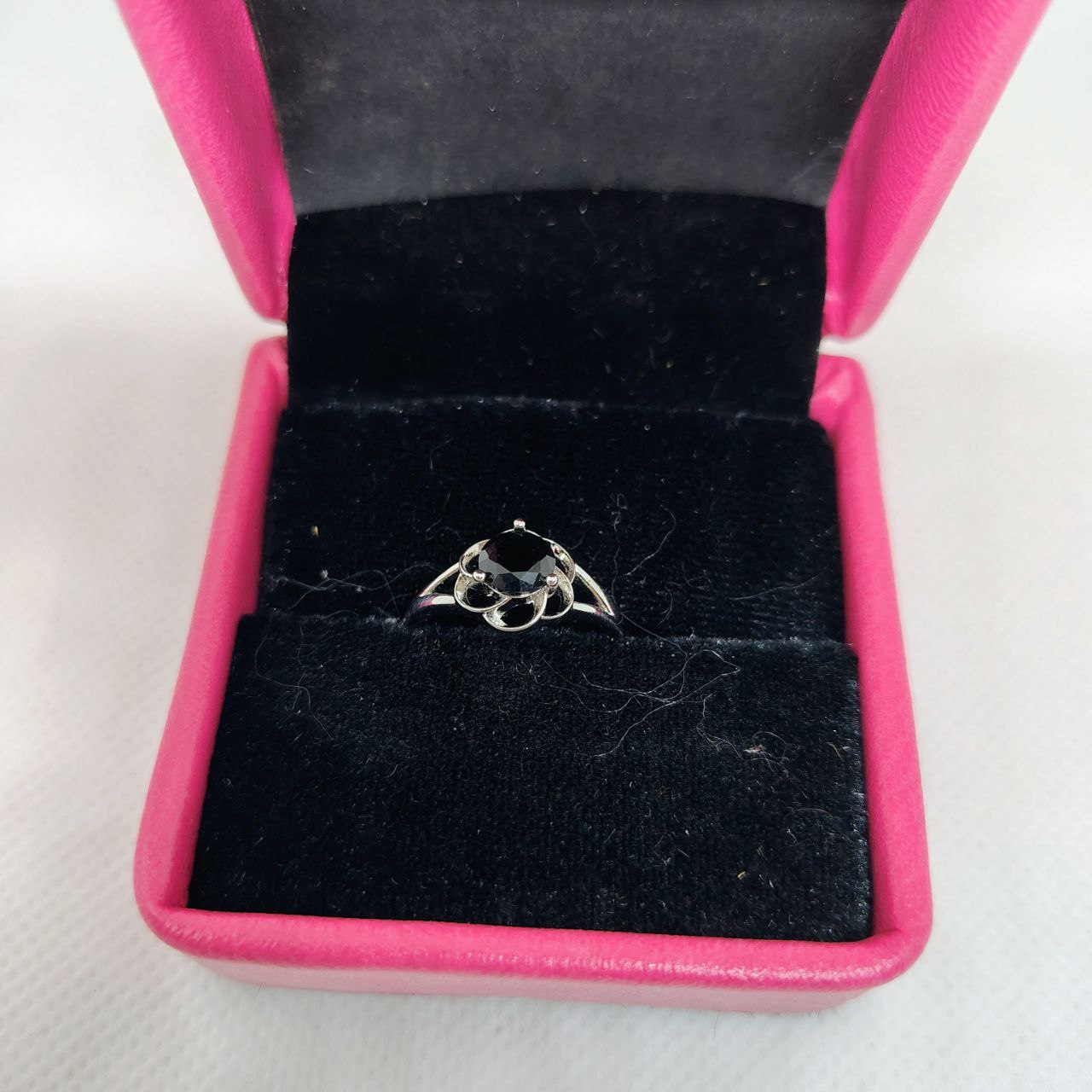 Crystal Bloom Silver Ring