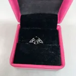 Crystal Bloom Silver Ring