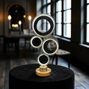 Qulik Lunar Rings Modern Decorative Table Lamp (QL-LT8488)