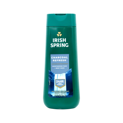 Irish Spring Charcoal Refresh Moisturizing Face & Body Wash 591ml (USA)