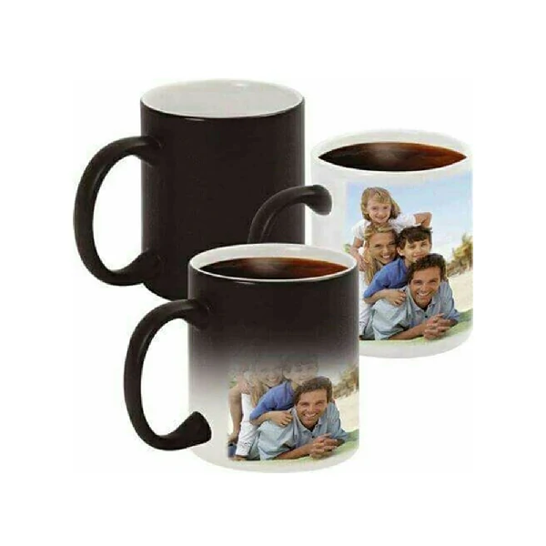 Click to enlarge Customized Printed Magic Mug – BlacK