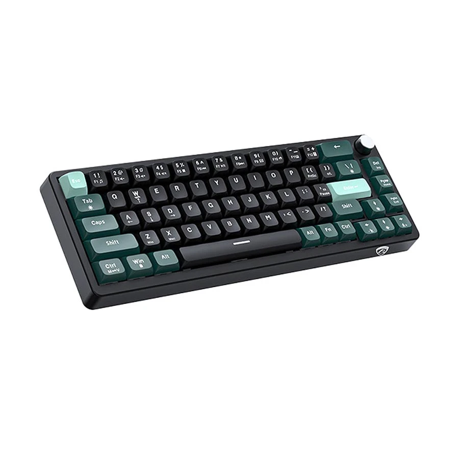 PC Power K68 RGB Tri Mode Red Switch Mechanical Keyboard Black