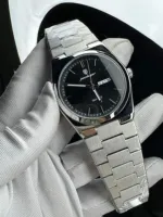 POEDAGAR 930 Men's New Luxury Luminous Date Week Stainless Steel Quartz Watch For Men (Butterfly Lock)