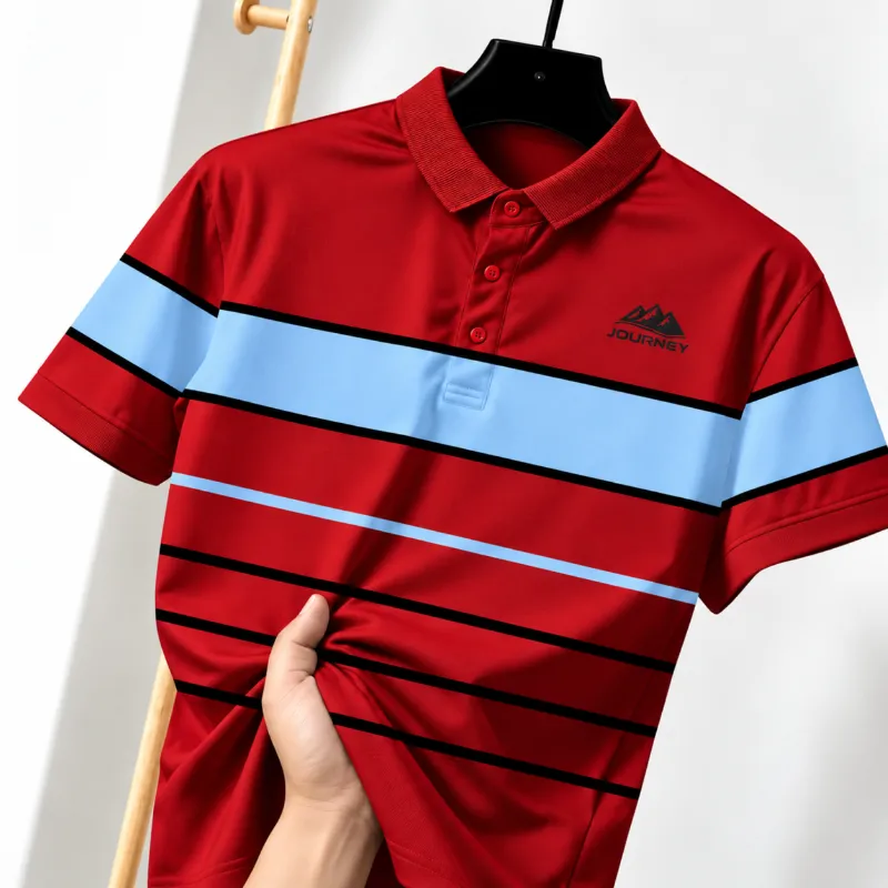 Premium Piqué Cotton Half-Sleeve Polo Shirt