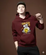 Unisex Drop Shoulder Hoodie, Pure Cotton 280 GSM, DTF Print