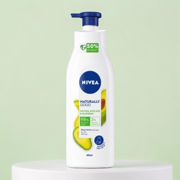 Nivea Naturally Good Natural Avocado & Pampering Body Lotion 400ml (Spain)
