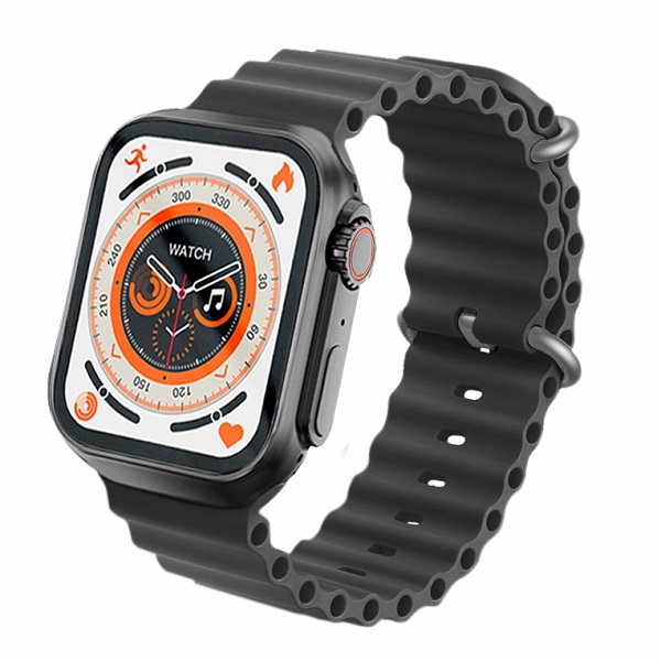 KD99 Ultra Smart Watch With Bluetooth Calling- Black Color