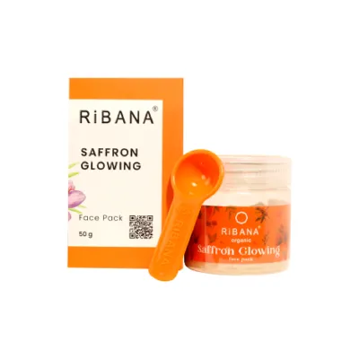 Ribana Saffron Glowing Face Pack 50g (Bangladesh)