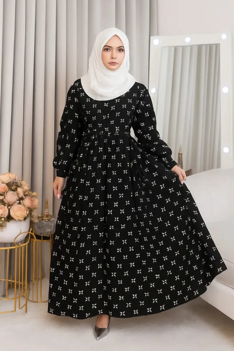 Fully Stitched Printed Pori Gown for Women, Free Size up to 44