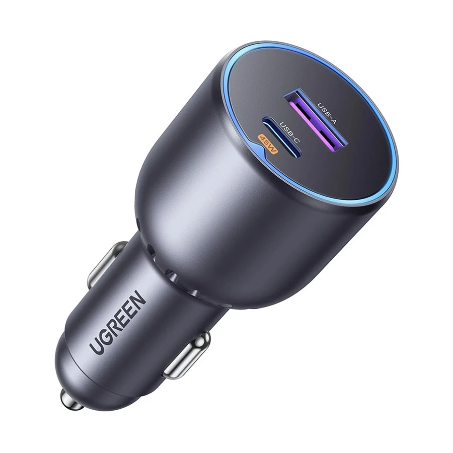 UGREEN EC701 (35023) 63W USB-A & USB-C Space Grey Fast Car Charger