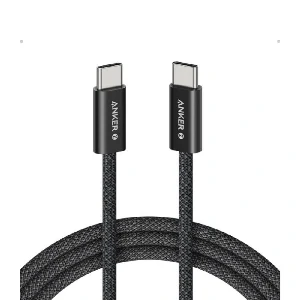 Anker Zolo 240W USB C to USB C Cable for iPhone 16 Series, MacBook & Android Phones – 1.5 Meter, Black Color