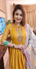 Naira Cut Screen Print Linen Three Piece with Neck Embroidery