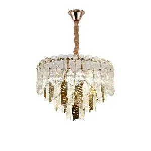 Qulik Modern Crystal Chandelier Hanging LED Ceiling Light (QL-3316-400)