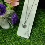Fantasy Colorful Acrylic Butterfly Pendant Necklace  For Womens