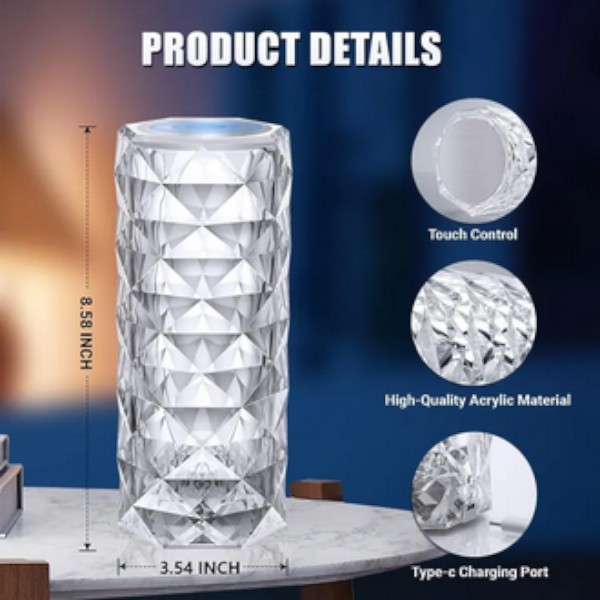 Rose Diamond Table Lamp