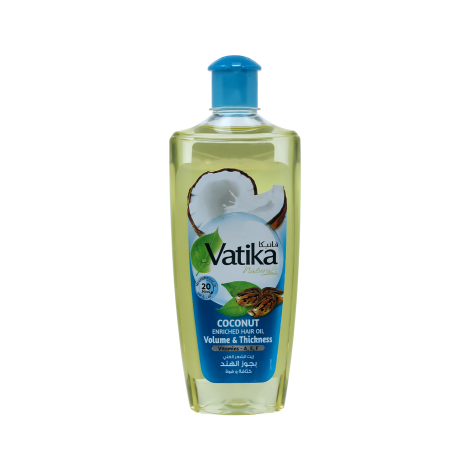 Vatika Natural's Volume & Thickness Coconut Enriched Hair Oil 300ml (UAE)