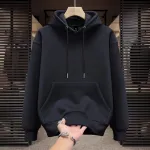 Men's Full Sleeve Winter Hoodie, 320 GSM Cotton, 4 Colour Choices